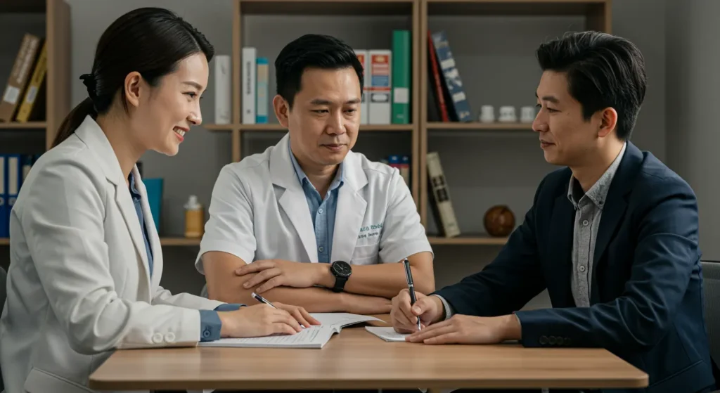 Local SEO strategy for medical clinics – doctors consulting expert to grow practice with Google search